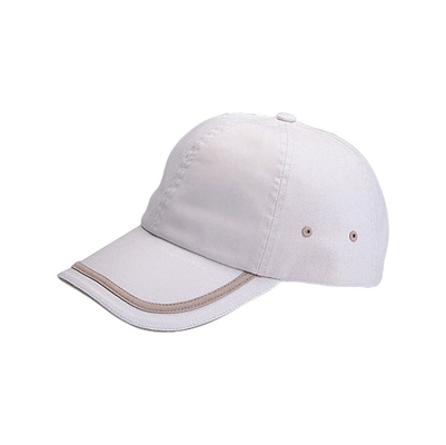 Chapeaux de baseball à six panneaux en coton non construits Chapeaux de baseball extérieurs Fermeture en velours