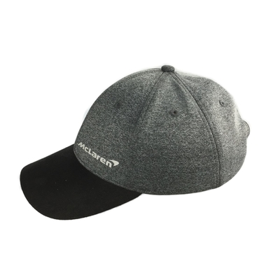Impression réfléchissante Casquettes de baseball de course Multi-panels Matériau de mélange de laine