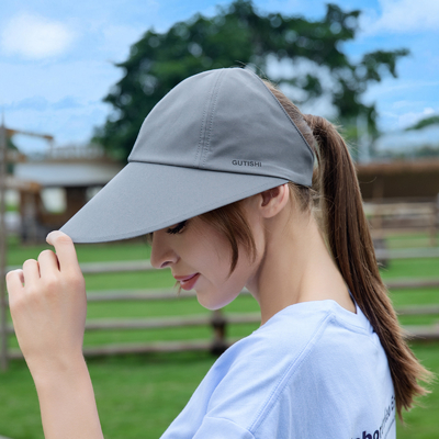 UPF 50+ Reversible Viseurs à grande bordure pour femmes Viseur solaire imprimé