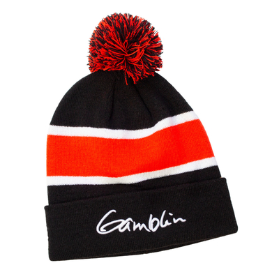 Pom Pom sur le dessus Bonnet tricoté avec logo Jacquard personnalisé