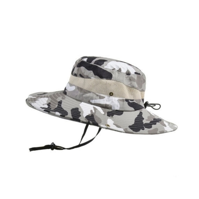 Chapeau de pêcheur à large bord, camouflage de loisirs