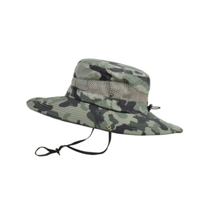 Chapeau de pêcheur à large bord, camouflage de loisirs