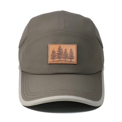 5 Panneau Hommes Gris Rapide Sec Polyester Casquettes de Baseball en cours d' exécution Chapeau de Baseball