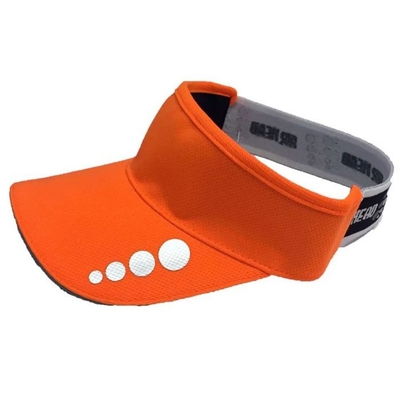 100% de polyester en maille protection solaire visor chapeau anti-microbien respirant