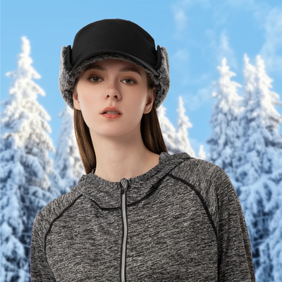 Hommes ou femmes Casquettes d'hiver Boucles d'oreilles chaudes Chapeau entièrement en douceur Faux fourrure Casquette de base-ball Trapper Chapeau de chasse