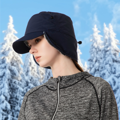 Hommes ou femmes Casquettes d'hiver Boucles d'oreilles chaudes Chapeau entièrement en douceur Faux fourrure Casquette de base-ball Trapper Chapeau de chasse