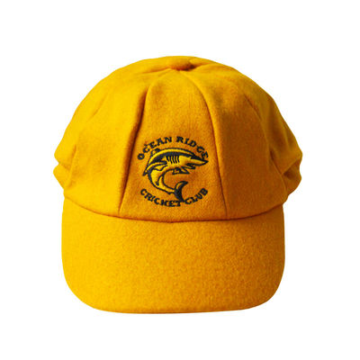 Chapeau vert ample de cricket de panneau des casquettes de baseball 8 de Flexfit de plaine de broderie