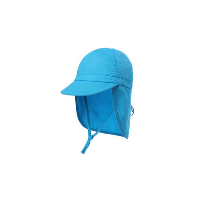 Protection des chapeaux UPF 50+ Sun du seau des enfants réglables de couleur bleue