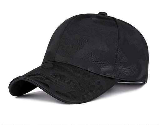 Chapeaux faits sur commande de camouflage du chapeau 56CM de Logo Embroidery Black Camo Baseball