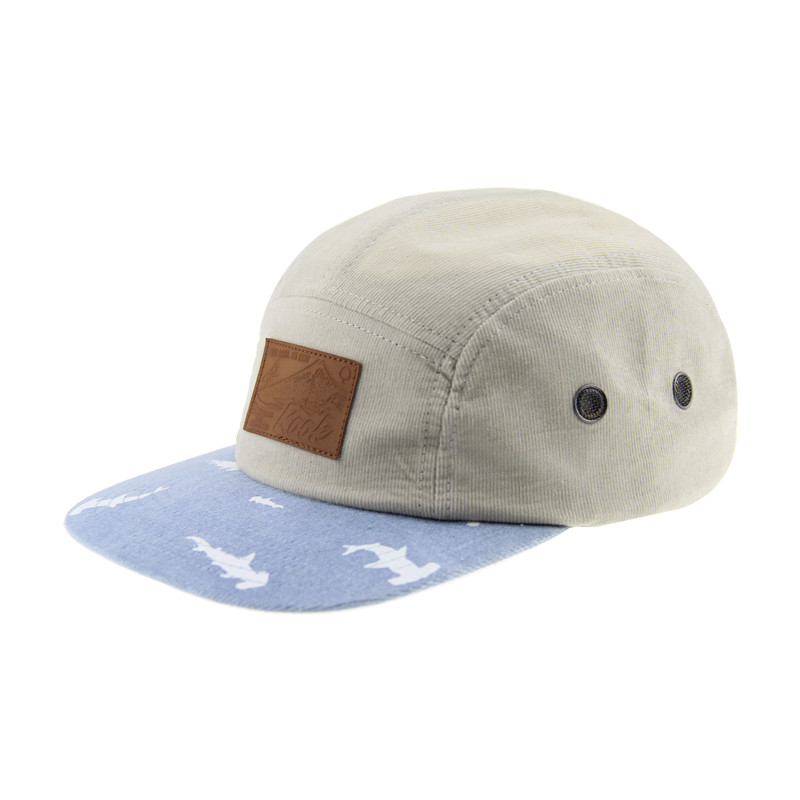 T-shirt en coton-tige en coton-tige avec haut plat et courroie en cuir
