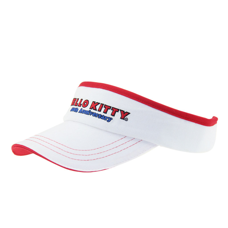 Enfants légers Visor solaire Casquettes blanches Visor à l'ombre du soleil Bonnet réglable Fermeture