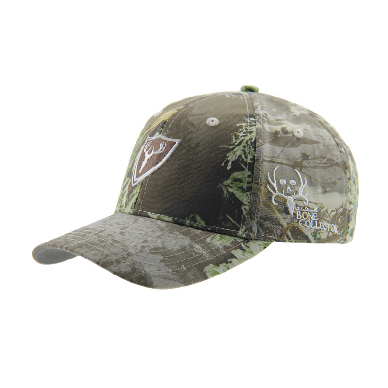 6 Panneaux de camouflage Broderie Casquettes de base-ball en plein air, Unisexe Chapeau de chasse réglable à profil bas