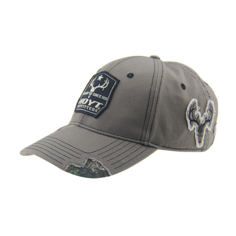 Logo du patch tissé Casquettes de baseball extérieures Vintage Chapeau de papa en détresse OEM / ODM