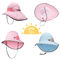 Chapeaux extérieurs de seau de bébés d'ODM d'OEM 45cm 100% polyester respirables