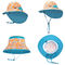 ODM UV d'OEM de protection des chapeaux 46cm du seau de cou des enfants réglables d'aileron
