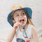 ODM UV d'OEM de protection des chapeaux 46cm du seau de cou des enfants réglables d'aileron