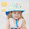 Chapeaux extérieurs de seau de plage florale d'été d'ODM d'OEM avec l'aileron de cou