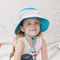 Chapeau UV de seau de protection d'été autour du polyester 100% de bord 46cm pour des bébés