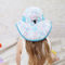 Chapeau UV de seau de protection d'été autour du polyester 100% de bord 46cm pour des bébés