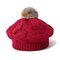 Les femmes d'hiver tricotent le BIO coton lavé de Beanie Hats 56cm Pom Pom Fur Beanie